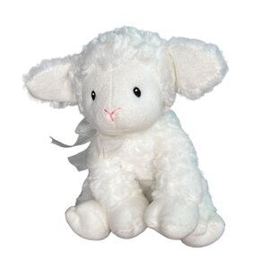 Baby GUND Little Blessing Lena Lamb Plush Toy Stuffed Animal White
